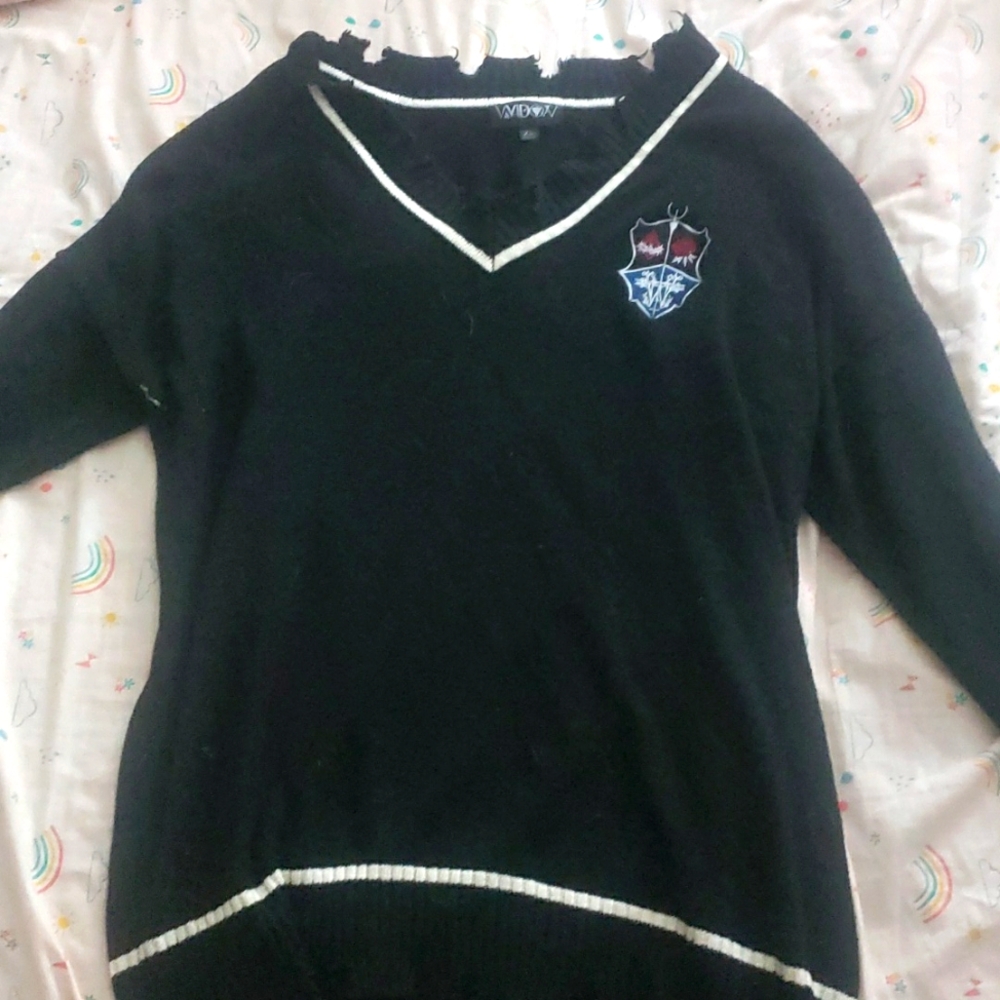 Black goth harry Potter sweatshirt
